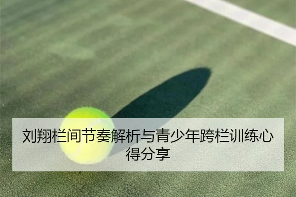 刘翔栏间节奏解析与青少年跨栏训练心得分享